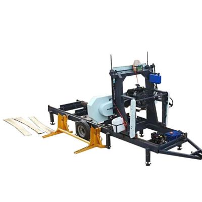 China Lumber Factory Bandsaw Wood Mill , T300mm Auto Horizontal Hydraulic Bandsaw Mill for sale