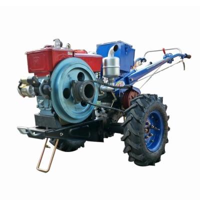 China Horizontal Mini 9.68kw 12HP 2 Wheel Walking Tractor 4 Strokes For Garden for sale