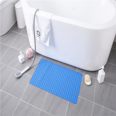 China Non-Slip Bathroom Shower Tub Mat Eco-Friendly PVC Color White Bath Rugs for sale