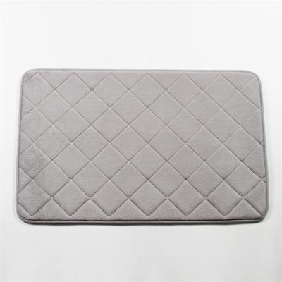 China PVC Backing Polyester Microplush Memory Foam Bath Mat Super Soft for sale