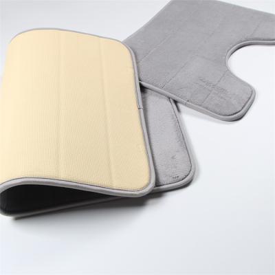 China Last Long Time SBR Backing Memory Foam Bathroom Floor Mat Quick Drying for sale