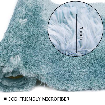 China Tufted Microfiber Flannel Runner Bath Mat Latex Backing for sale