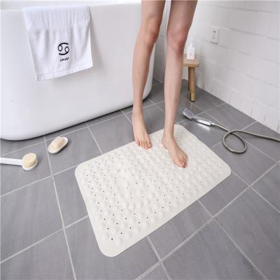 China White Waterproof PVC Cushioned Bathtub Mat Extra Long for sale