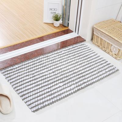 China 2000gsm Water Absorbent Chenille Bath Mat Runner Machine Washable for sale