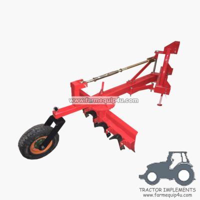 China 5GBRW - tractor 3point hitch grader blade with rippers with rear support wheel 5Ft for sale