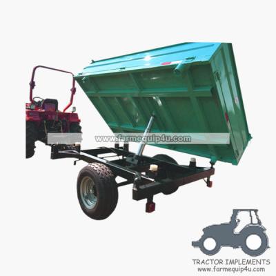 China 4TR3WT - 3-Way Dump Trailer Agriculture trailer with handbrake Loading capacity 4Ton for sale
