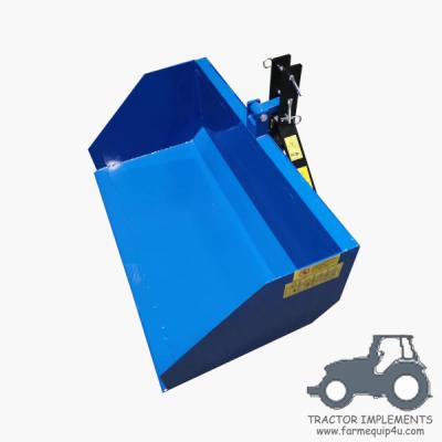 China TSCP - Tractor 3 Point Tipping Trip Scoop; Farm Transport Box For Compact Tractor ;Dirt Scoop for sale