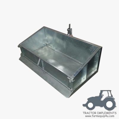 China TTBG - Hot Dip Galvanized 3point Hitch Tipping Transport Box,Link Box For Farm Transport And Moving Tow Behind Tractors for sale