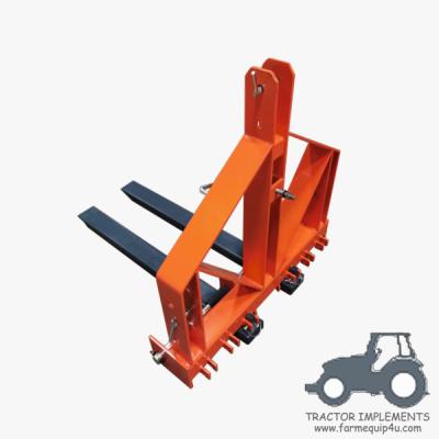 China PF700  - Tractor Implements 3point Hitch Pallet Forks 700kgs; Tractor Fork Pallet For Farm Moving goods for sale