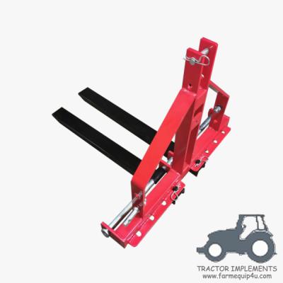China PF300  - 300kgs Loading Tractor 3 Point Pallet Forks ; Tractor Fork Pallet For Farm Moving Goods for sale