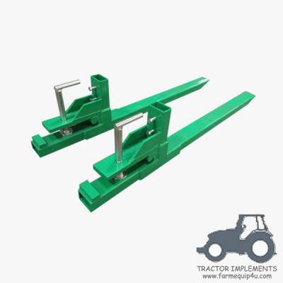 China CPF - Clamp On Bucket Pallet Forks For Skid Steer And Tractors; Farm implements fork pallet clamp on bucket for sale