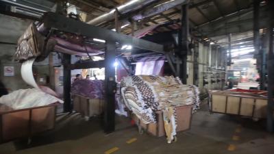 中国 420mの内容の織物の連続的なループ汽船機械45KW 販売のため