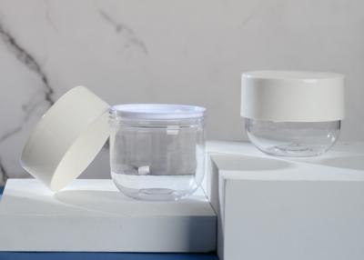 中国 Cute Style Empty Body Scrub Containers With Disc Spoon 250ml White Color Cap 販売のため