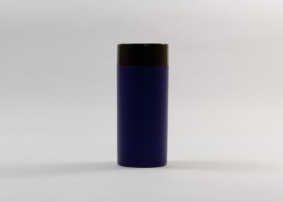 China Blue Matted Plastic Cosmetic Jars For Powder Metalized Cap 20g for sale