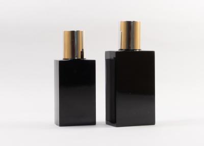 China PETG Plastic Material Square Male Shampoo Bottle 100ml 150ml With Light Gold Cap for sale
