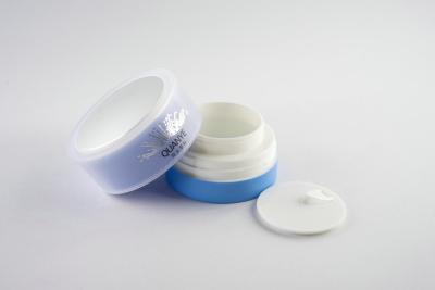 China Kleurrijke Plastic Kosmetische Kruiken met Deksels, Kosmetische Flessen en Kruiken Te koop