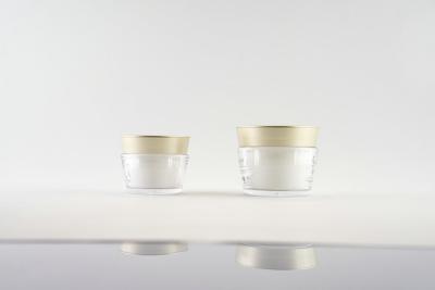 China Diseño de lujo tarros cosméticos de 1 onza/pequeños tarros cosméticos vacíos hermosos en venta