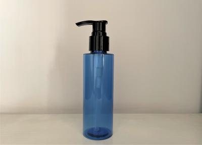 China Toner Skin Care 120ml Bule Cylinder PET Bottle With Screw Cap for sale
