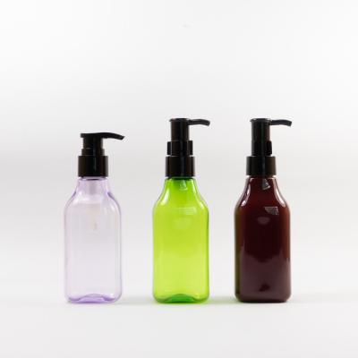 China Screen Printing 200ml 260ml Square Empty Lotion Bottles With Pump for sale