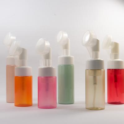 China Botella plástica clara de la bomba de la espuma del jabón del dispensador 150ml para el lavado de la cara en venta