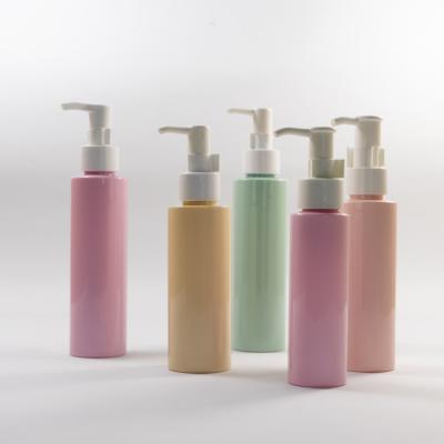 China Empty 120ml 200ml 250ml Plastic Lotion Oil Squeeze Bottle Cylinder Pump Spray for sale