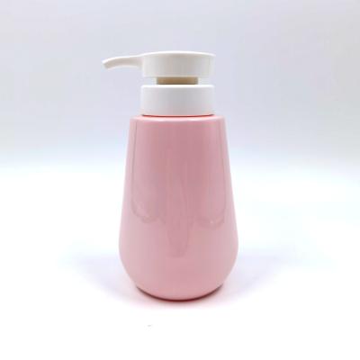 China Pink Color 465ml Plastic Shampoo Bottles For Hand Wash for sale