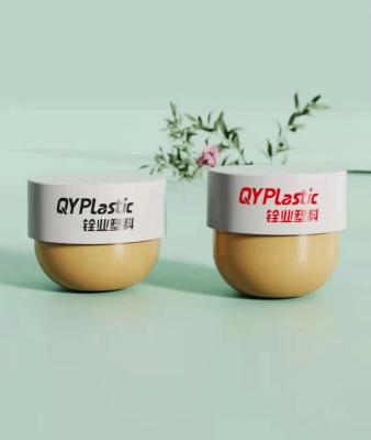 Chine Le conteneur en plastique de pot de forme ovale pour le lavage de visage de beurre de corps frottent 250ml 300ml à vendre