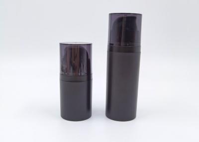 China Wide Body 50ml 80ml Airless Cosmetic Bottles With Transparent Cap for sale