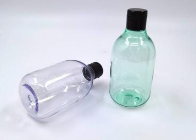 China Transparent Purple Empty Cosmetic Bottles 130ml Body Wash With Fold Cap for sale