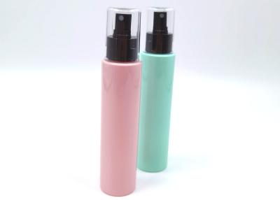 China Cylindrical Pink Green PET Cosmetic Bottles 15ml Moisture Surge Face Spray for sale