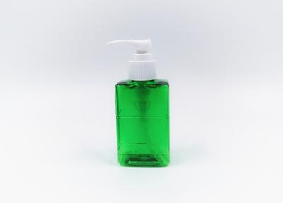 China 3.38oz Green Plastic Lotion Cream Bottle For Shampoo for sale