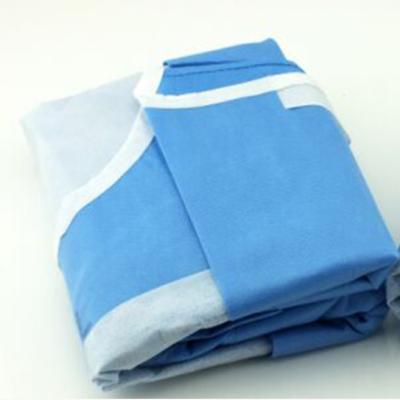 China Disposable surgical gown with velcro for hospital,more discount surgical gown's supplier, for sale