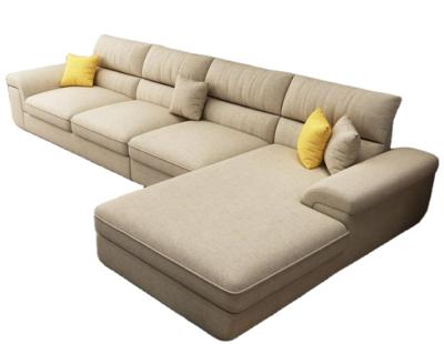 China (Other) Hot Selling Adjustable L Sectional Shape Fabric Sofa Set Living Room Furniture Sofa Sectional Sofa Set Furniture for sale