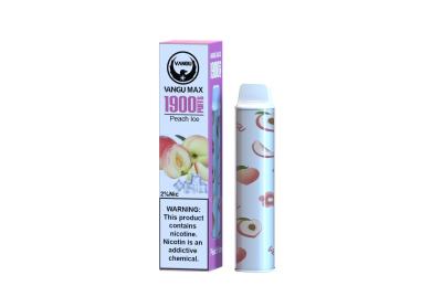 China 1900 Puffs Mesh Coil Smoking Vapor Cigarettes Peach Ice Pod System Starter Kit 6.0ml for sale
