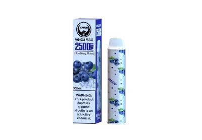 China Grape Ice 1100mah Disposable E Cigarette 30mg Nicotine 2500 Puffs for sale