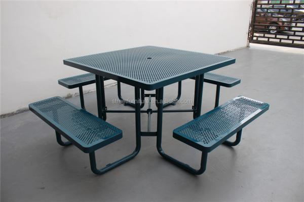 Quality 2040mm Length Outdoor Table Benches Weather Resistant Anti Rust for sale
