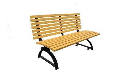 China Composite Rustic Outdoor Wooden Bench With Camphor Solid Wood Material for sale