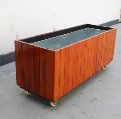 China Decorative Rectangle Planter Box , Outdoor Flower Planter 800×500×500mm Size for sale