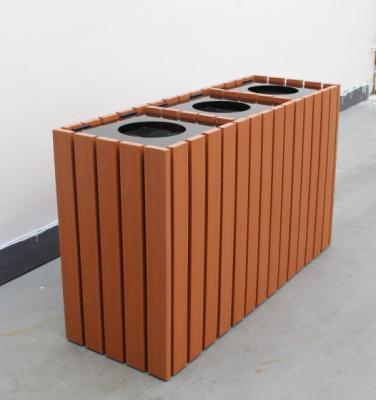 China Commercial Recycling Containers Outdoor With 3 Bins 700mm Height for sale