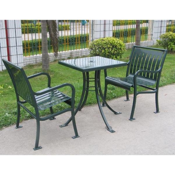 Quality Modern Mild Steel Outdoor Table Benches Waterproof Anti Rust Durable for sale