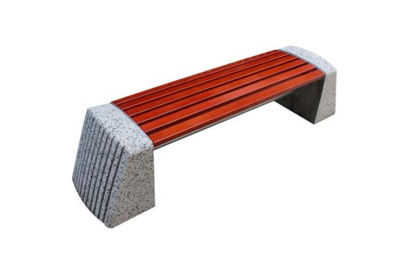 Quality Modern Courtyard Outdoor Wooden Bench Furniture With Mild Steel Camphor Wood for sale