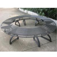 Quality Metal Cast Iron Round Tree Benches Backless For Garden Street Campus for sale
