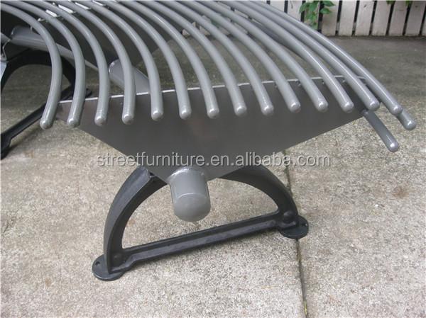 Quality Cast Iron Metal Tree Surround Bench With Polyester Powder Coating for sale
