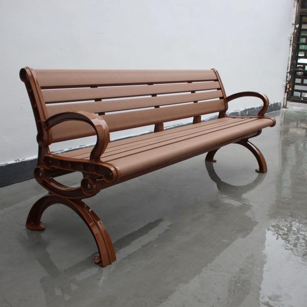 Quality Traditional Rustic Garden Outdoor Wooden Bench With Recycle Composite Material for sale