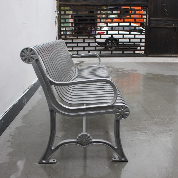 Quality Outdoor Urban Metal Bench , Steel Patio Bench With Mild Steel Cast Iron Material for sale