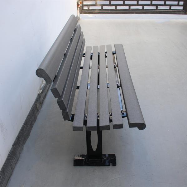 Quality Street Patio Outdoor Recycled Plastic Benches With Sandblasting Powder Coating for sale