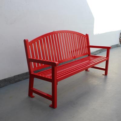 Китай 6 футов коммерческие наружные металлические скамейки для парка садового сообщества продается