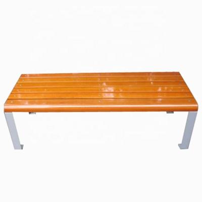 China Commercial Backless Outdoor Wooden Bench For Urban Park School for sale