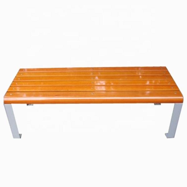 Quality Commercial Backless Outdoor Wooden Bench For Urban Park School for sale