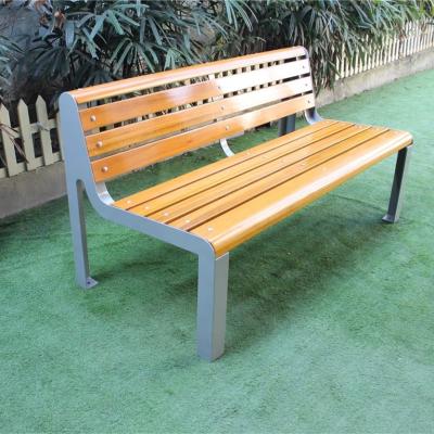 China Modern Solid Wood Outdoor Bench Solid Timber Bench 1400mm 1800mm Long for sale